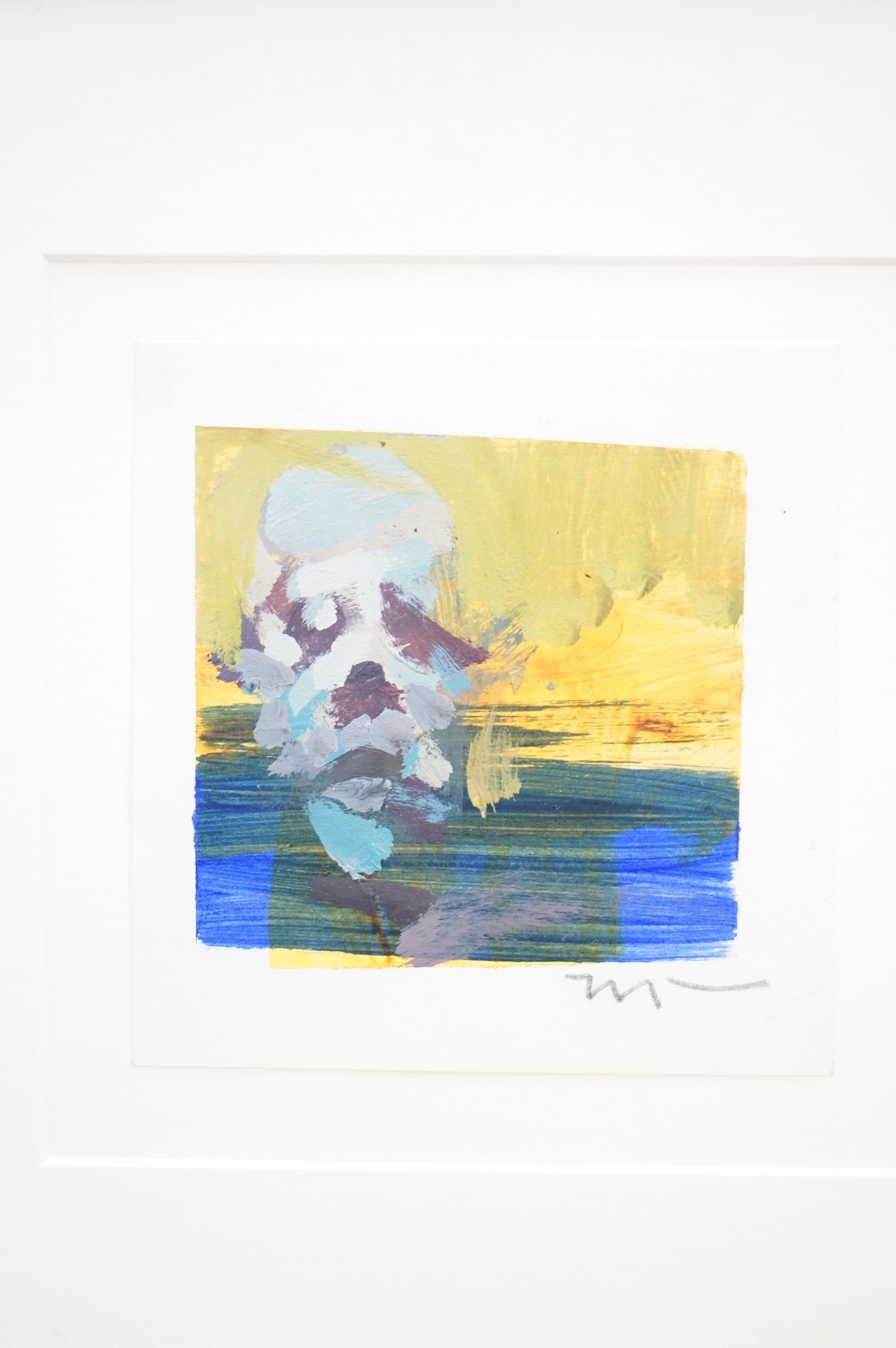 Phil Tyler (b.1964), three oils and mixed medias, comprising Reclining nude and Abstract studies, two signed, personal inscriptions verso, largest 14 x 14cm. Condition - good